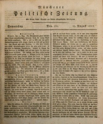 Münchener politische Zeitung (Süddeutsche Presse) Donnerstag 25. August 1808