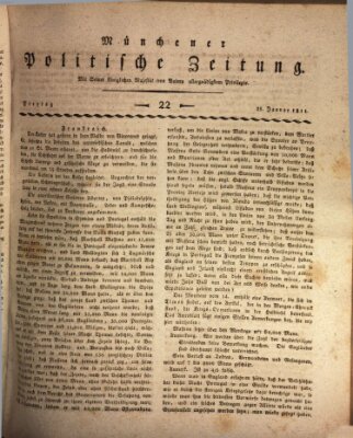 Münchener politische Zeitung (Süddeutsche Presse) Freitag 25. Januar 1811