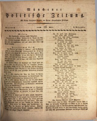 Münchener politische Zeitung (Süddeutsche Presse) Mittwoch 6. März 1811