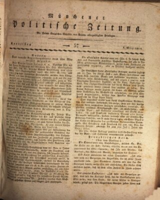 Münchener politische Zeitung (Süddeutsche Presse) Donnerstag 7. März 1811