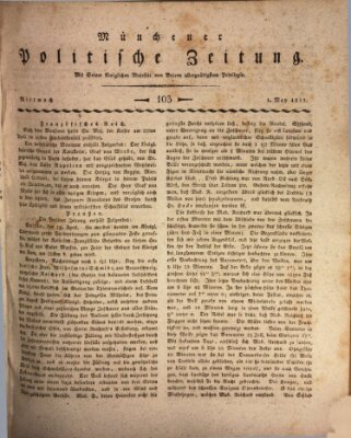 Münchener politische Zeitung (Süddeutsche Presse) Mittwoch 1. Mai 1811