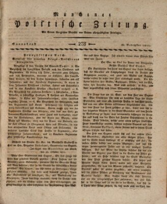 Münchener politische Zeitung (Süddeutsche Presse) Samstag 23. November 1811