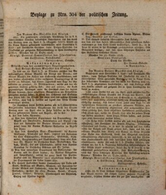 Münchener politische Zeitung (Süddeutsche Presse) Montag 23. Dezember 1816