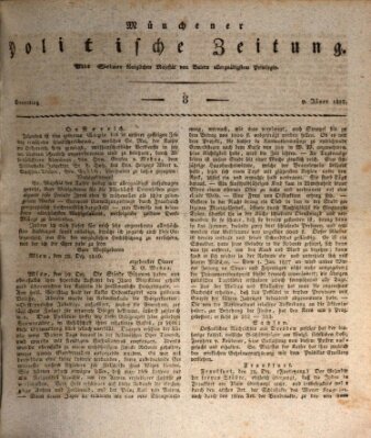 Münchener politische Zeitung (Süddeutsche Presse) Donnerstag 9. Januar 1817