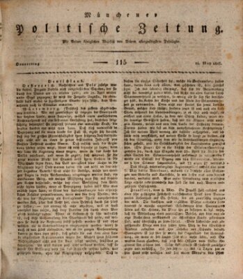 Münchener politische Zeitung (Süddeutsche Presse) Donnerstag 15. Mai 1817