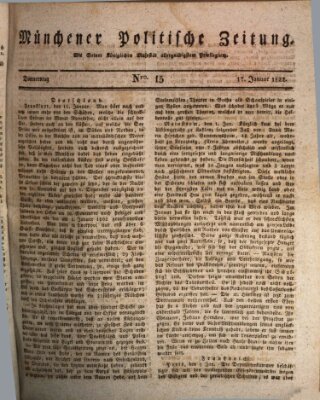 Münchener politische Zeitung (Süddeutsche Presse) Donnerstag 17. Januar 1822