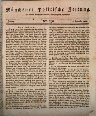 Münchener politische Zeitung (Süddeutsche Presse) Freitag 6. Dezember 1822
