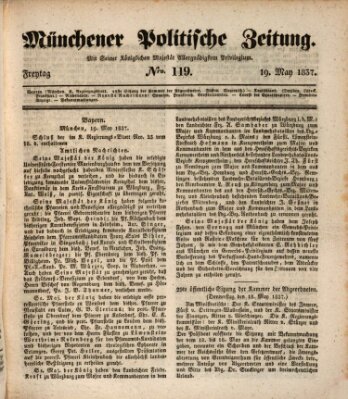 Münchener politische Zeitung (Süddeutsche Presse) Freitag 19. Mai 1837