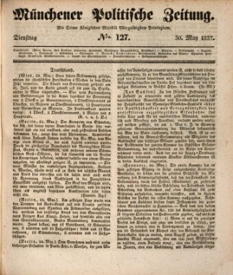 Münchener politische Zeitung (Süddeutsche Presse) Dienstag 30. Mai 1837