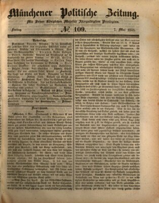 Münchener politische Zeitung (Süddeutsche Presse) Freitag 7. Mai 1841