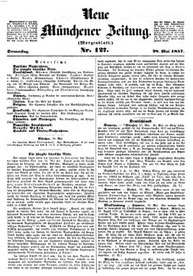 Neue Münchener Zeitung (Süddeutsche Presse) Donnerstag 28. Mai 1857