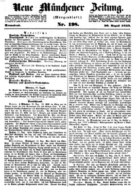 Neue Münchener Zeitung (Süddeutsche Presse) Samstag 20. August 1859