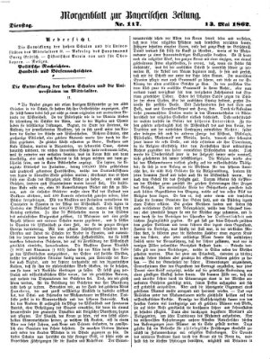 Bayerische Zeitung (Süddeutsche Presse) Dienstag 13. Mai 1862
