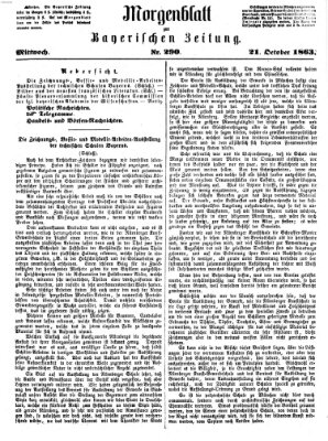 Bayerische Zeitung (Süddeutsche Presse) Mittwoch 21. Oktober 1863
