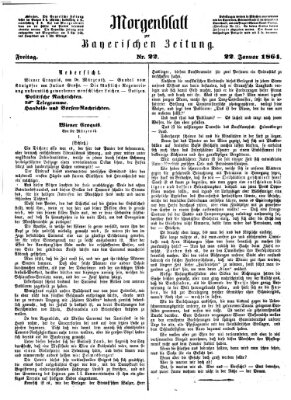 Bayerische Zeitung (Süddeutsche Presse) Freitag 22. Januar 1864