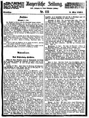 Bayerische Zeitung (Süddeutsche Presse) Dienstag 3. Mai 1864