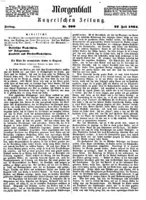 Bayerische Zeitung (Süddeutsche Presse) Freitag 22. Juli 1864