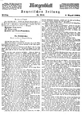 Bayerische Zeitung (Süddeutsche Presse) Freitag 5. August 1864
