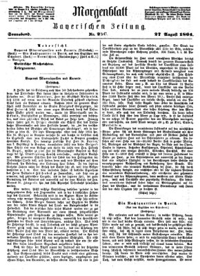 Bayerische Zeitung (Süddeutsche Presse) Samstag 27. August 1864