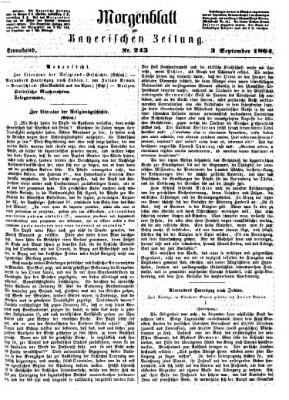 Bayerische Zeitung (Süddeutsche Presse) Samstag 3. September 1864
