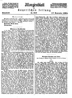 Bayerische Zeitung (Süddeutsche Presse) Samstag 17. September 1864