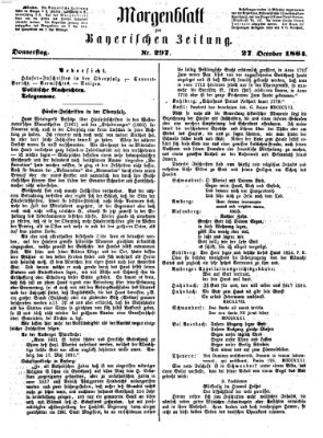 Bayerische Zeitung (Süddeutsche Presse) Donnerstag 27. Oktober 1864
