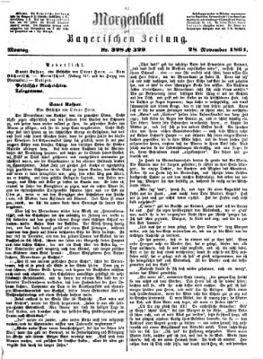 Bayerische Zeitung (Süddeutsche Presse) Montag 28. November 1864