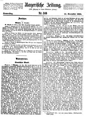 Bayerische Zeitung (Süddeutsche Presse) Donnerstag 15. Dezember 1864