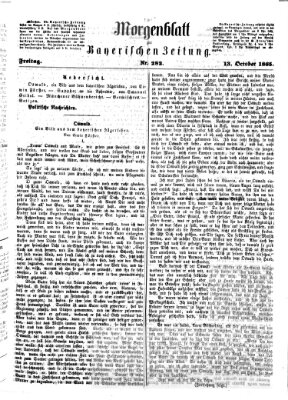 Bayerische Zeitung (Süddeutsche Presse) Freitag 13. Oktober 1865