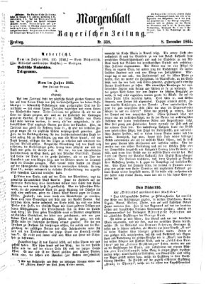 Bayerische Zeitung (Süddeutsche Presse) Freitag 8. Dezember 1865
