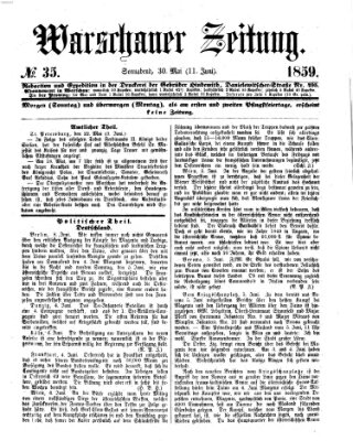 Warschauer Zeitung Samstag 11. Juni 1859