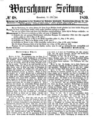 Warschauer Zeitung Samstag 23. Juli 1859