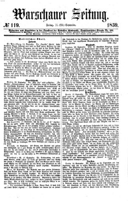 Warschauer Zeitung Freitag 23. September 1859