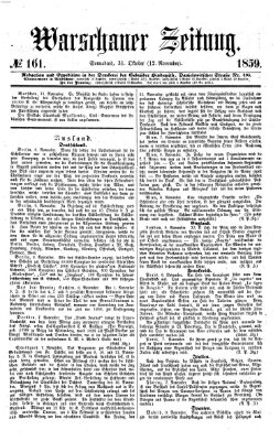 Warschauer Zeitung Samstag 12. November 1859