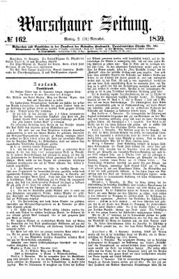 Warschauer Zeitung Montag 14. November 1859