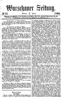 Warschauer Zeitung Mittwoch 15. Februar 1860