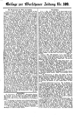 Warschauer Zeitung Samstag 12. Mai 1860