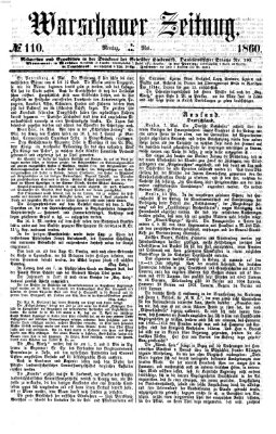 Warschauer Zeitung Montag 14. Mai 1860
