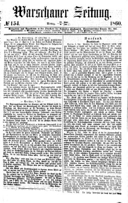 Warschauer Zeitung Montag 9. Juli 1860