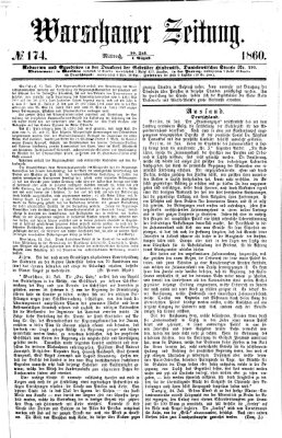 Warschauer Zeitung Mittwoch 1. August 1860