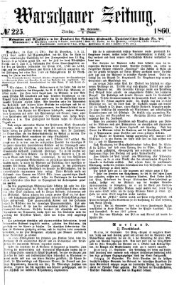 Warschauer Zeitung Dienstag 2. Oktober 1860