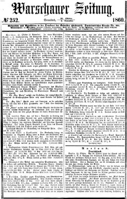 Warschauer Zeitung Samstag 3. November 1860