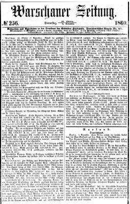 Warschauer Zeitung Donnerstag 8. November 1860