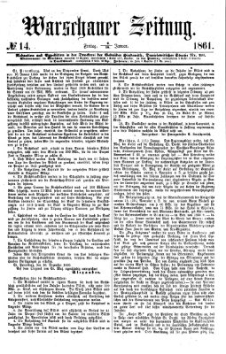 Warschauer Zeitung Freitag 18. Januar 1861