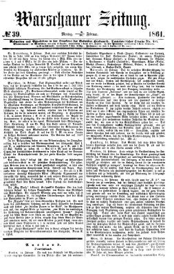 Warschauer Zeitung Montag 18. Februar 1861