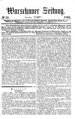 Warschauer Zeitung Donnerstag 7. März 1861