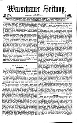 Warschauer Zeitung Samstag 10. August 1861