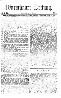 Warschauer Zeitung Samstag 26. Oktober 1861