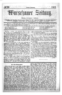 Warschauer Zeitung Montag 3. Februar 1862