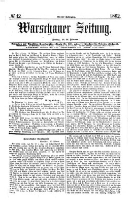 Warschauer Zeitung Freitag 21. Februar 1862